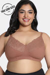 Zivame True Curv Beautilful Basics Double Layered Non Wired Full Coverage Super Support Bra - Argan Oil — thumbnail 1